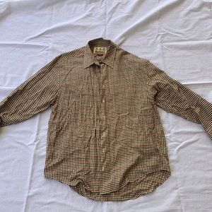 Barbour Plaid Mens Med Button Up Shirt